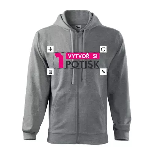 Herenhoodie TRENDY ZIPPER met capuchon 1 Hoodie met rits bedrukken