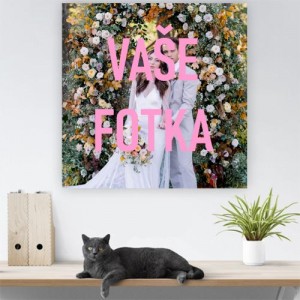 eigen foto op canvas vierkant