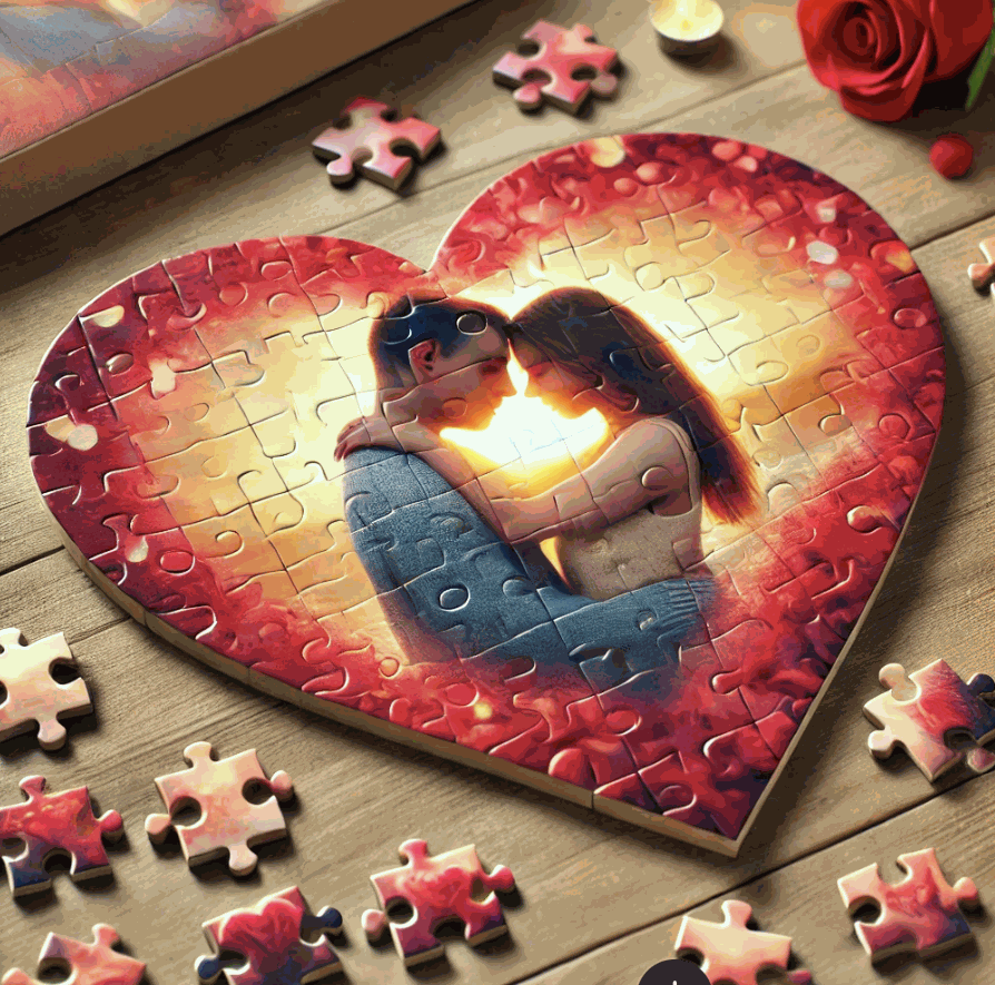 hartpuzzel met eigen bedrukking