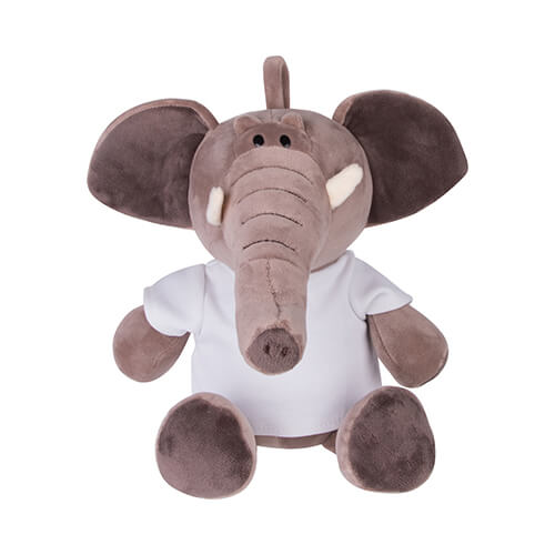 Pluchen olifant met eigen bedrukking - bedrukking van knuffels