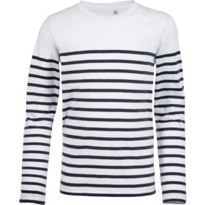 Gestreept kinder-T-shirt met lange mouwen SOL'S | Matelot LSL Kids