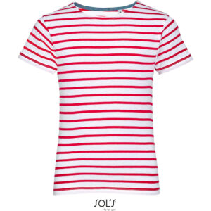 Gestreept kinder-T-shirt SOL'S | Miles Kids