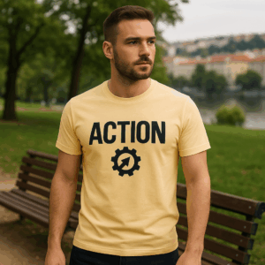 Heren T-shirt ACTION 3 Heren T-shirt ACTION